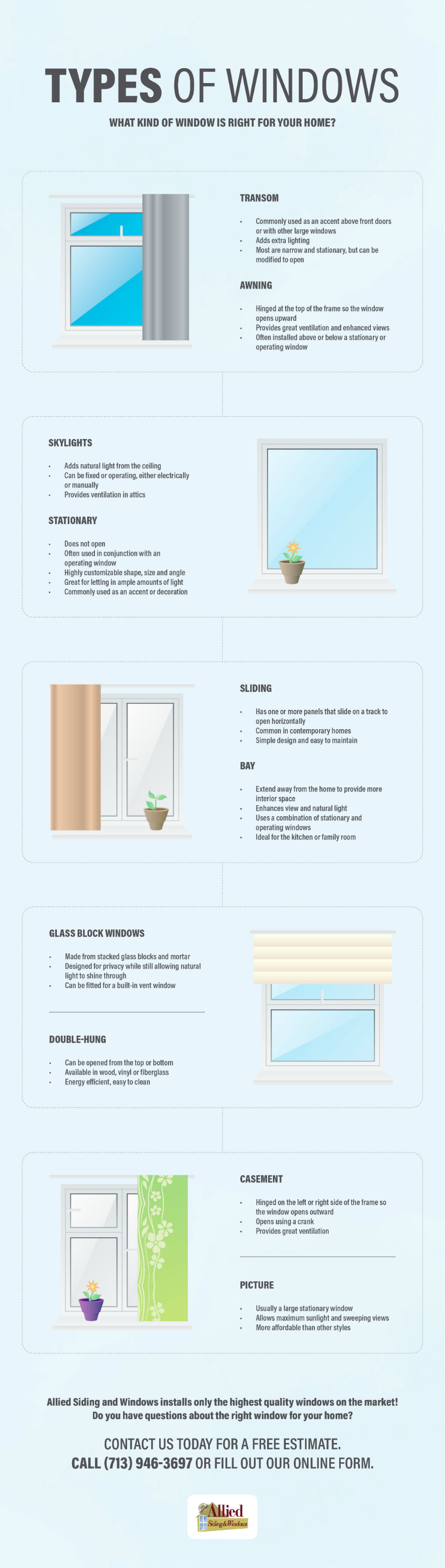 What Kind Of Window Is Right For Your Home Allied Siding And Windows Window Types